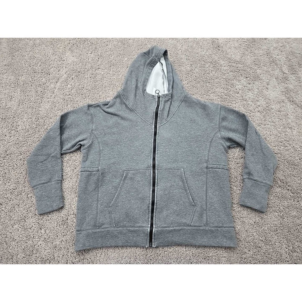 Fabletics Sweatshirt Womens Large Oversized‎ (2XL) Full Zip Hooded Fleece